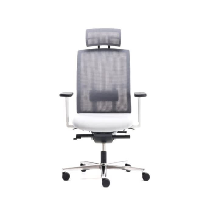 Me Too Çalışma Sandalyesi - Gri Başlıklı - Alüminyum Ayak