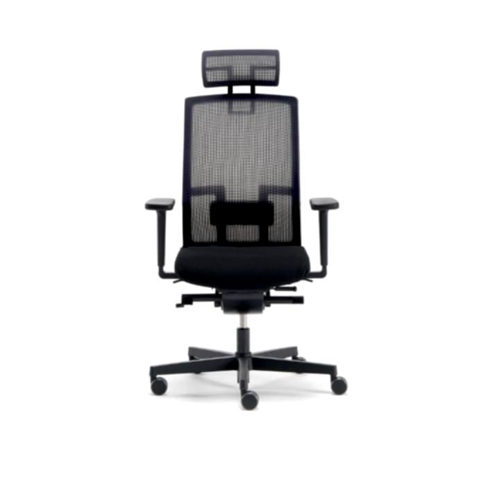 Me Too Çalışma Sandalyesi - Başlıklı - Siyah